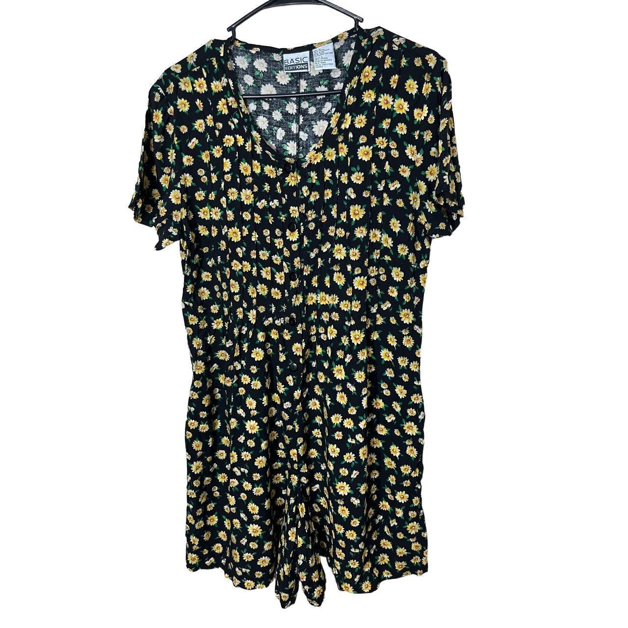 Basic Editions Women's Romper - Black - L – Basic… - image 1