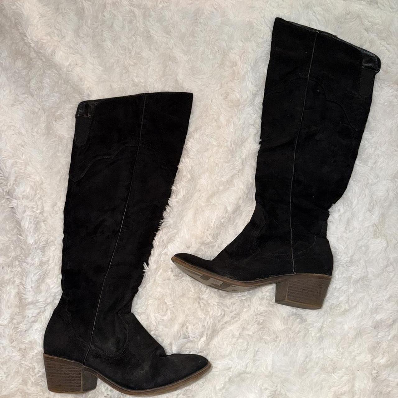Fergalicious women's black and brown boots
