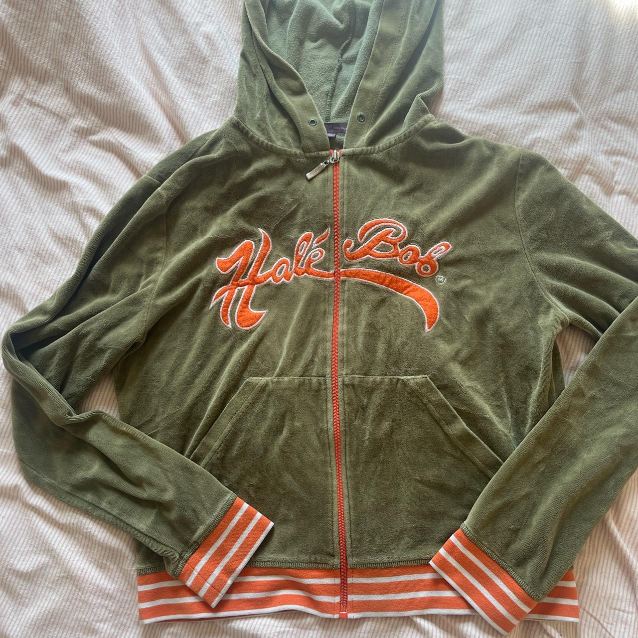 Olive green and deals orange hoodie