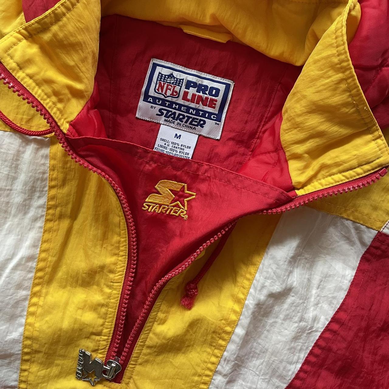 Vintage 90s Kansas City Chiefs Puffer Starter Jacket - Depop