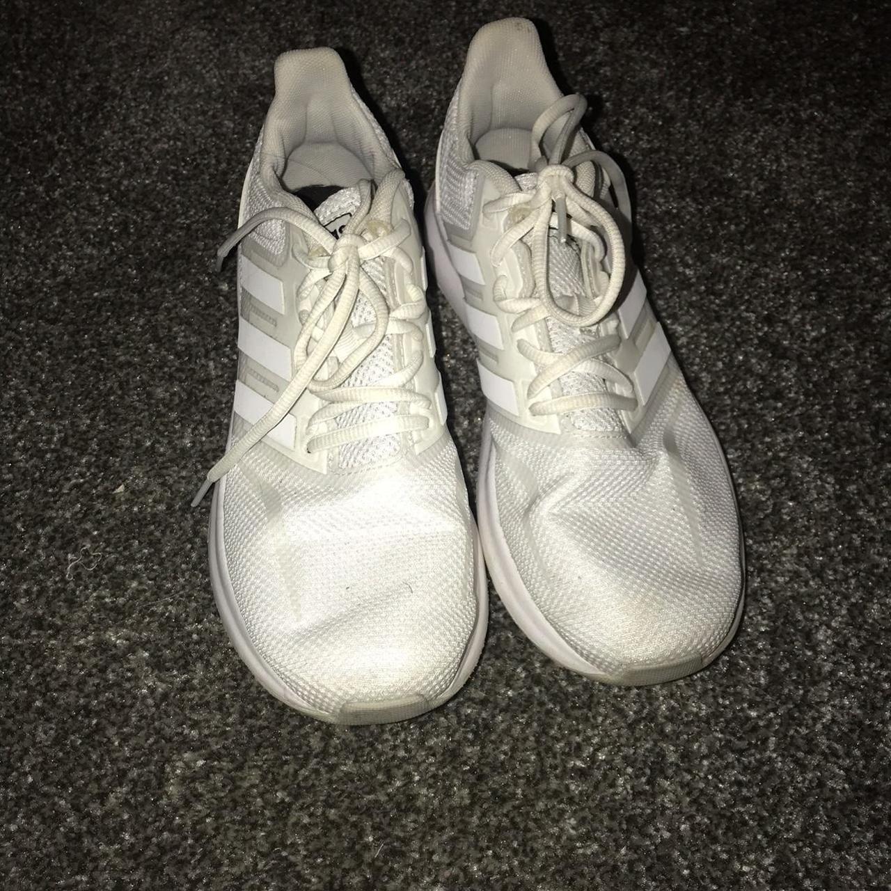 Adidas White trainers Uk 5.5 - Depop