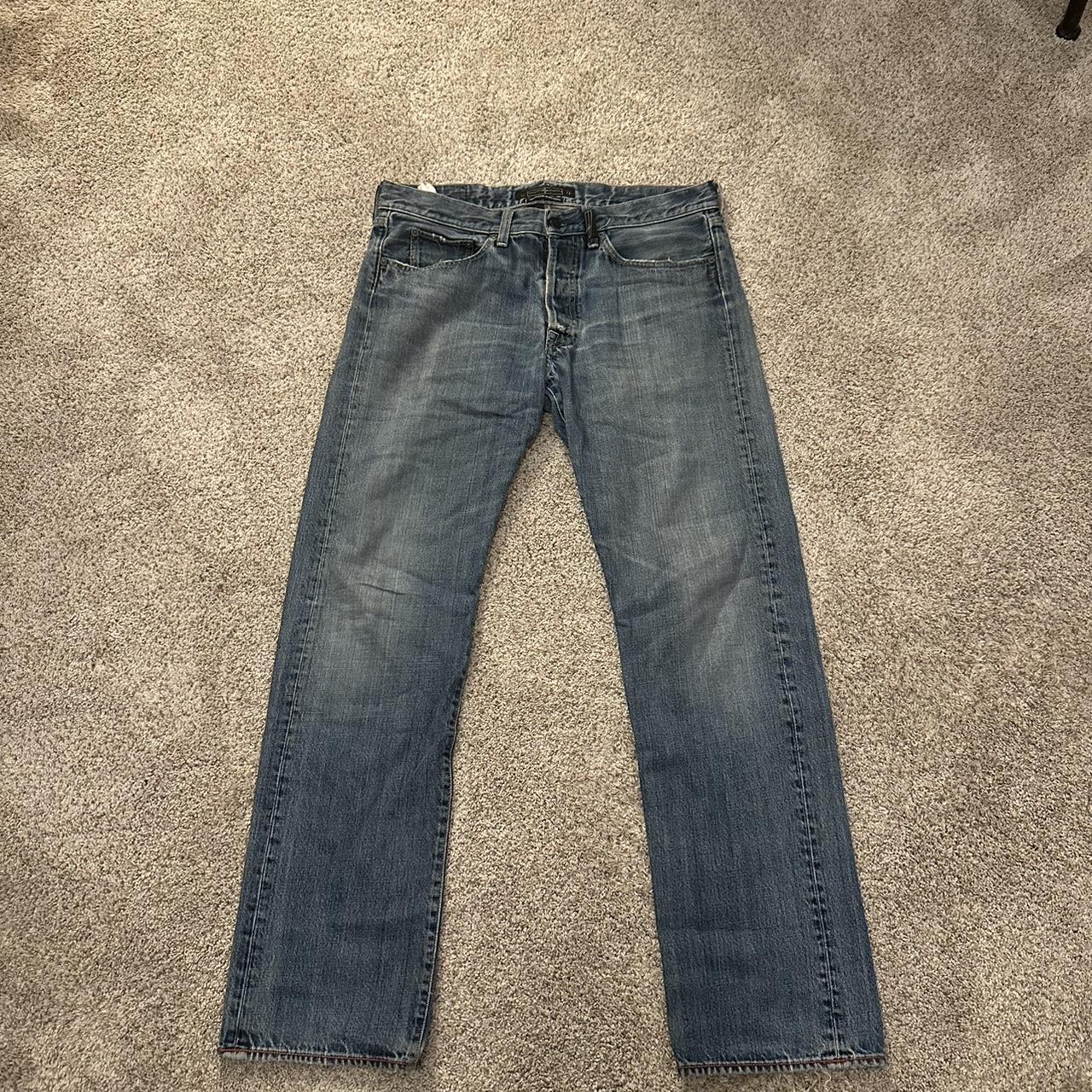 Red 2024 stone jeans