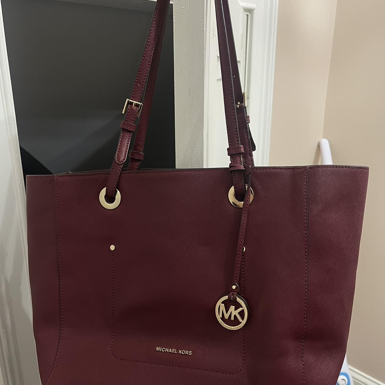 Michael kors sale burgundy satchel