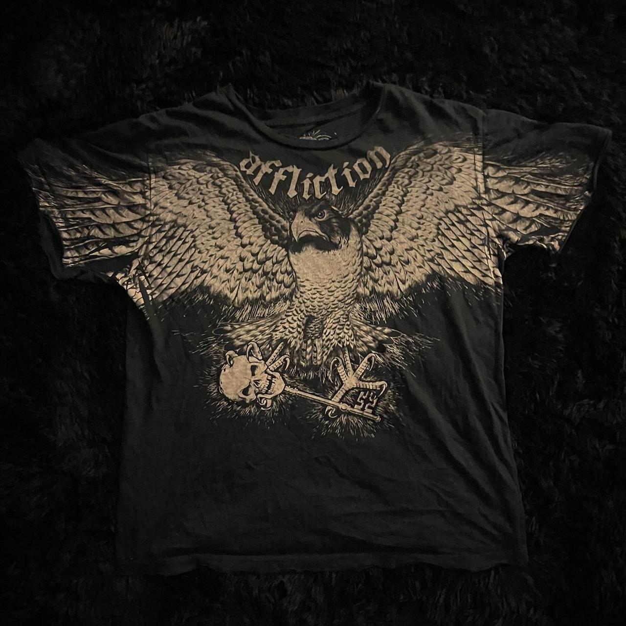 2000s Y2K Affliction TapOut Style Grunge Cross