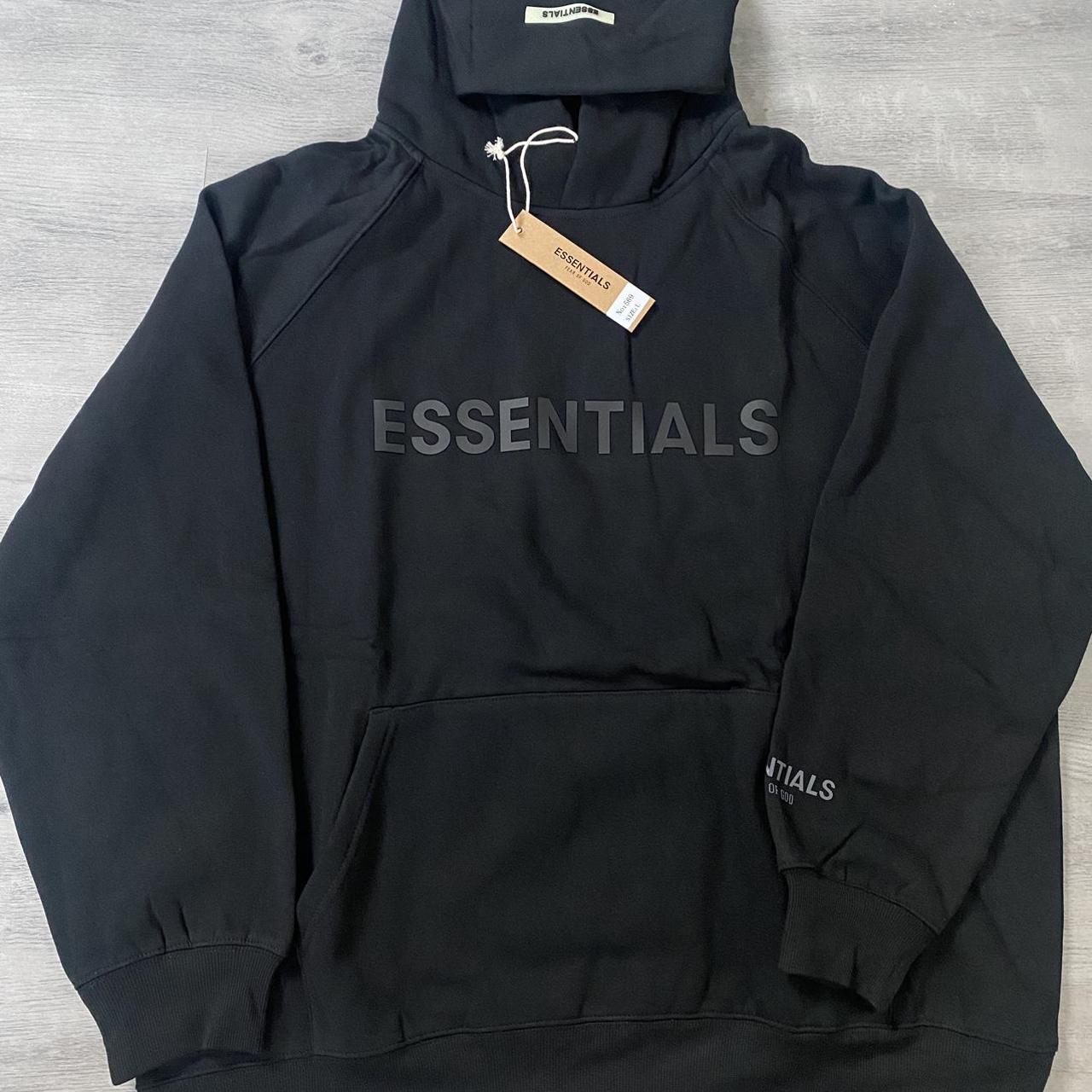 Black Essentials Hoodie FOG (fear of god). ... - Depop