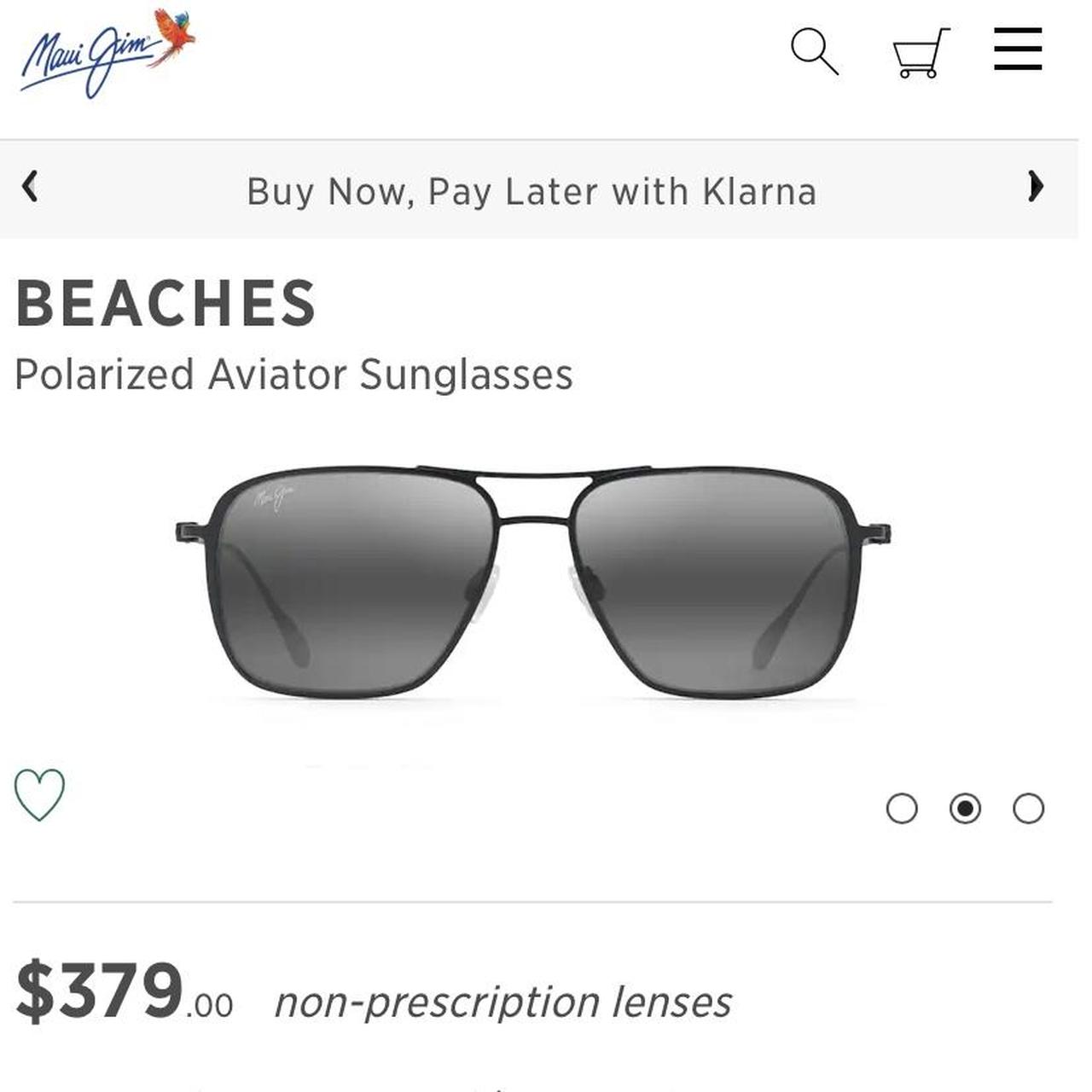 Maui Jim Women's Black Sunglasses Depop