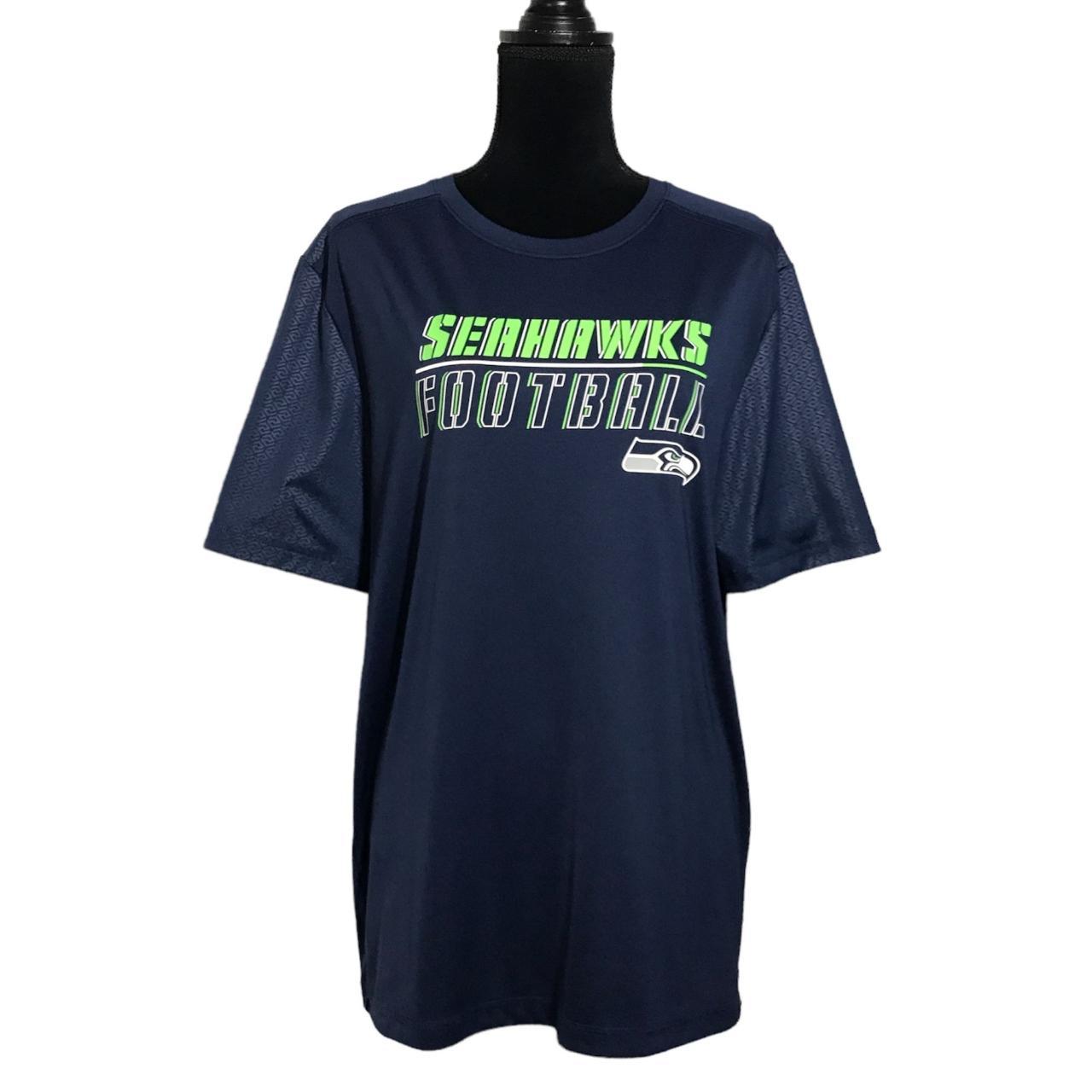 NFL Seattle Seahawks Polo Shirt - SIZE XL - Blue - Depop