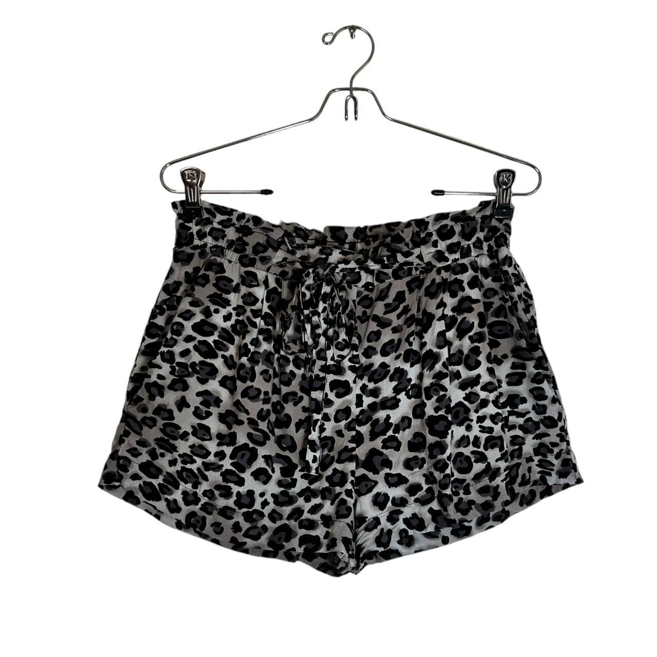 Ambiance Apparel Leopard Print Paperbag Shorts in... Depop