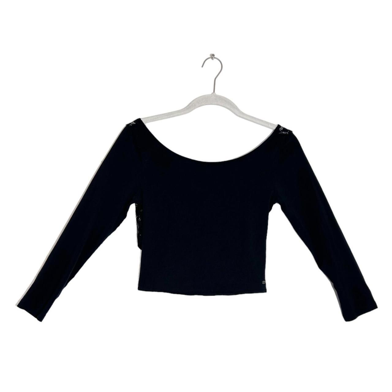 American Eagle 3/4 Sleeve Lace Criss Cross Crop Top..., image size:1280x1280