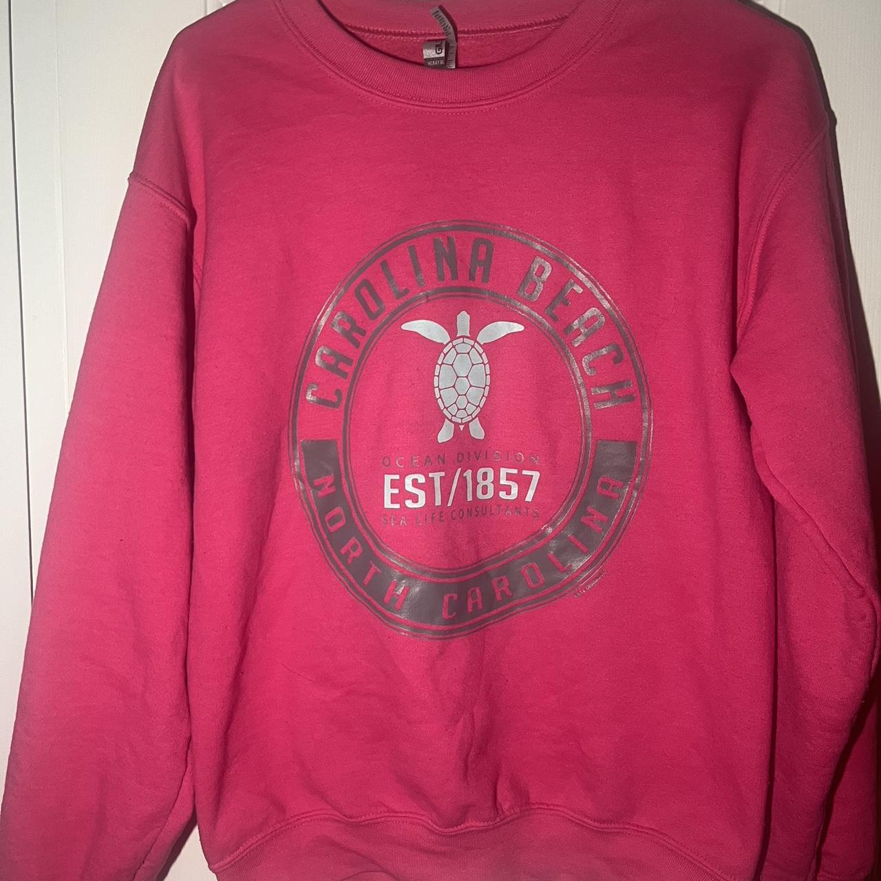 Hot pink Carolina beach crewneck, Purchased on