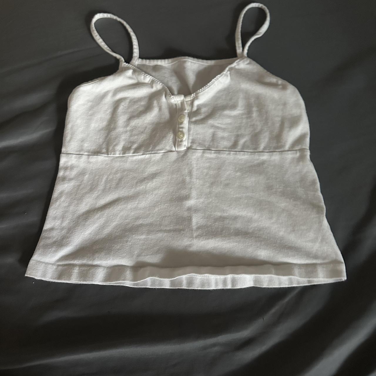 Brandy melville white tiffany tank Perfect condition - Depop