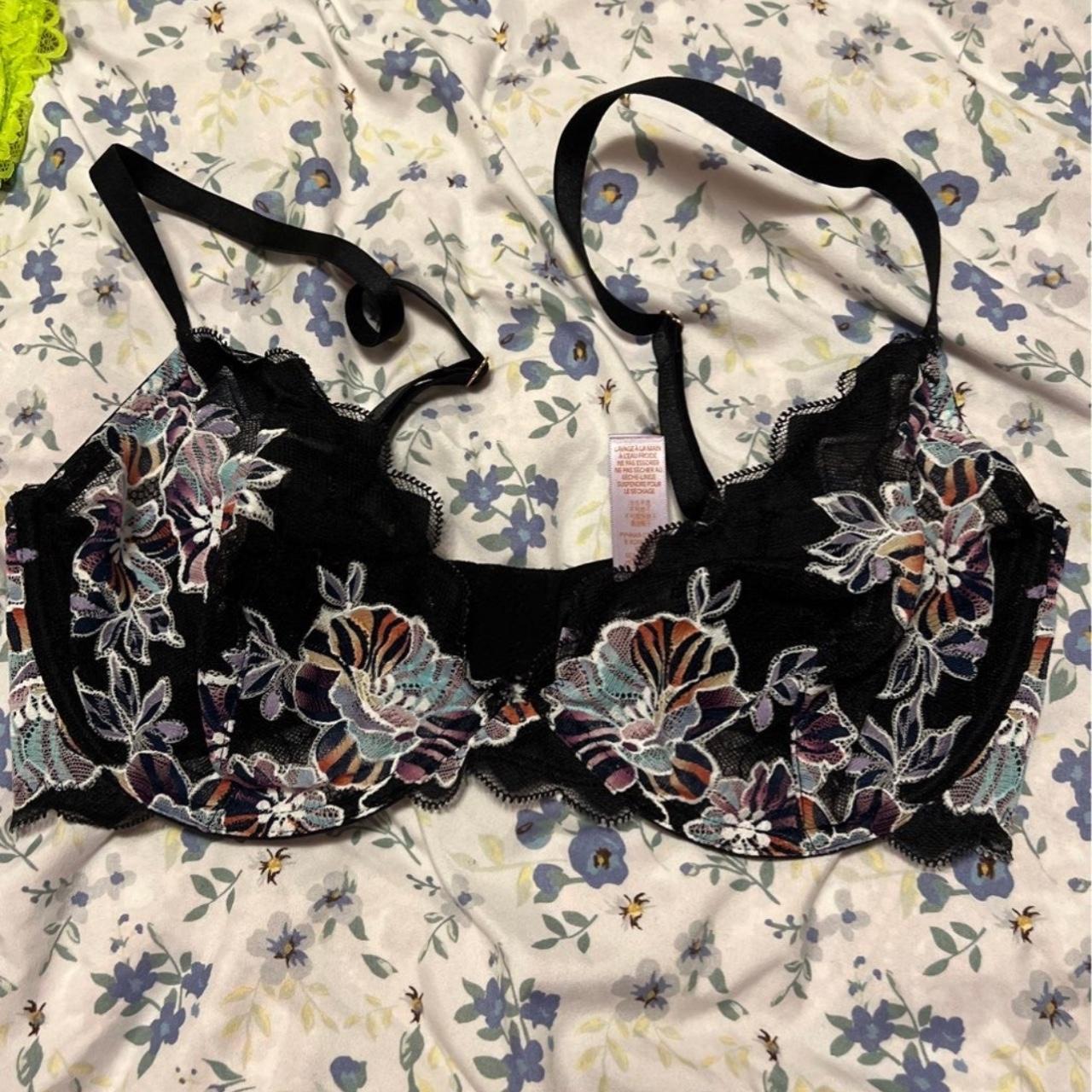 VICTORIA'S SECRET PINK BLACK VELVET BRALETTE ☆ the - Depop