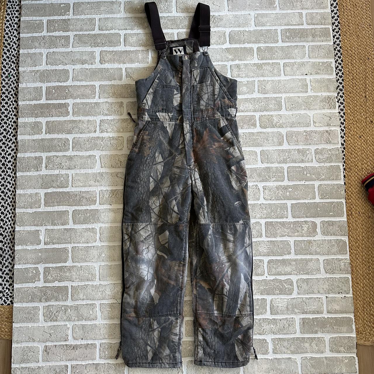 Vintage Youth Walls Camo Overalls size 18youth Depop