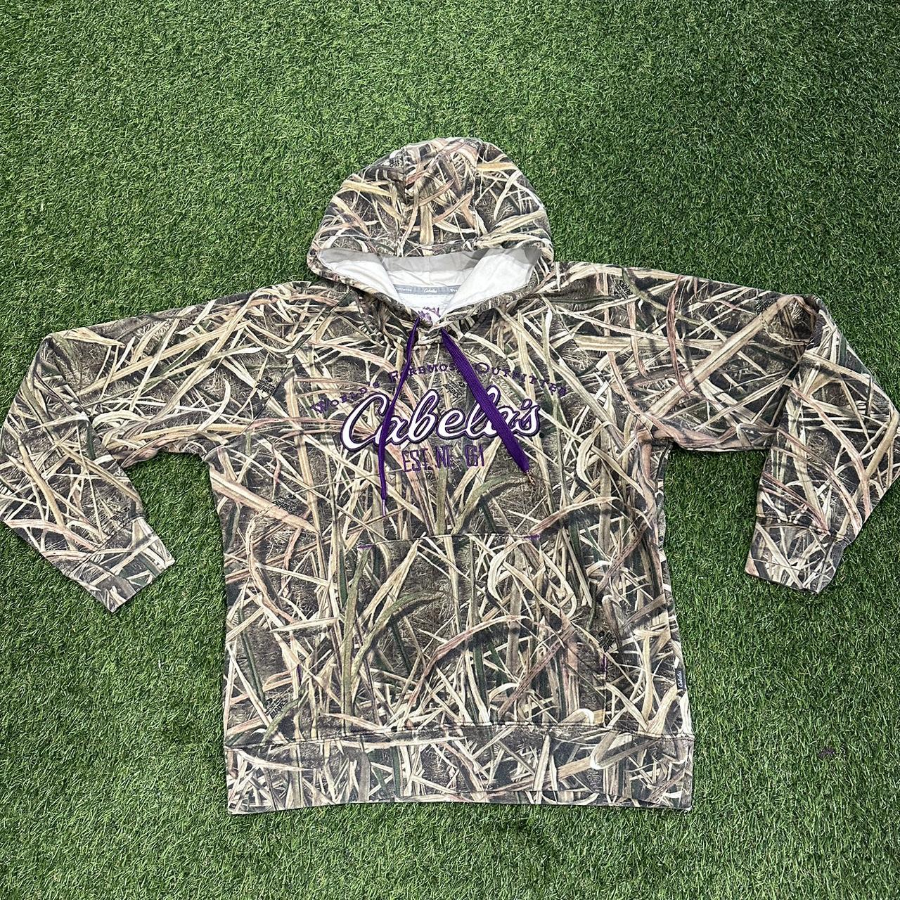 Cabelas Camo Sweatshirt hoodie woman s large Depop