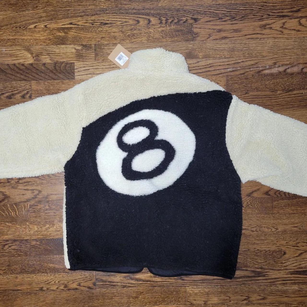 Stussy 8 Ball Reversable Sherpa Jacket Size L *TRIED... - Depop