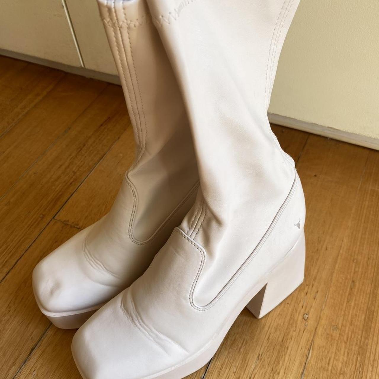 Windsor Smith Baddest Sock Boot Buttermilk RPR... Depop