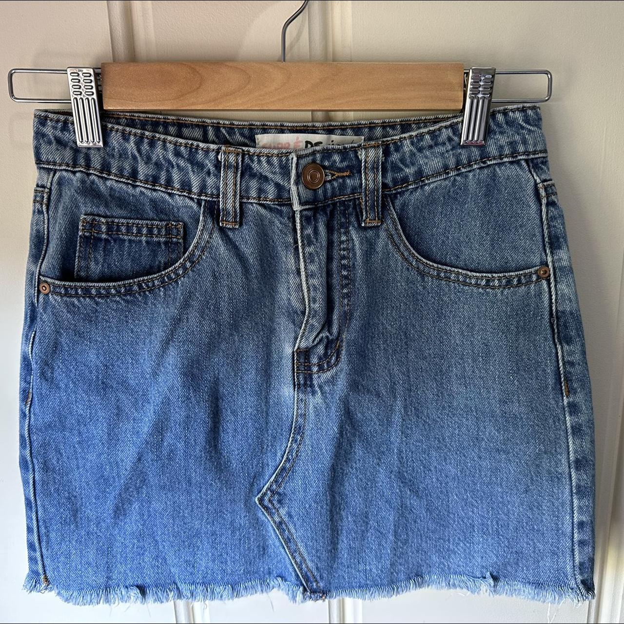 Retro supre mini denim skirt Super cute skirt just... - Depop