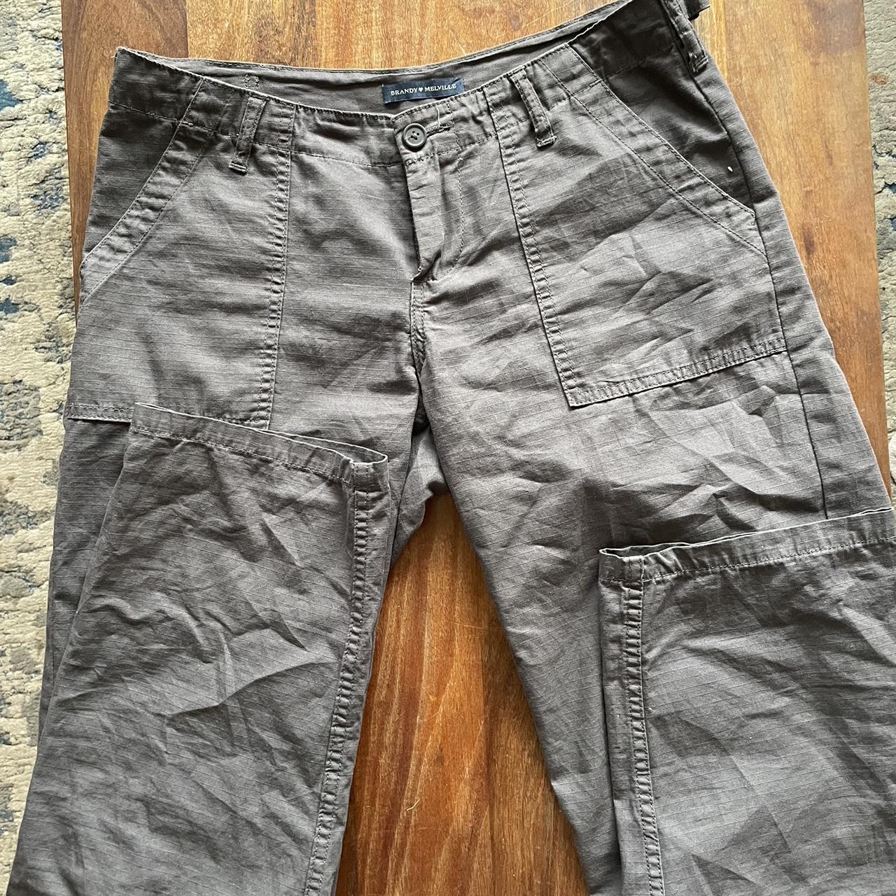 brandy melville parker cargo pants in purple worn a... Depop