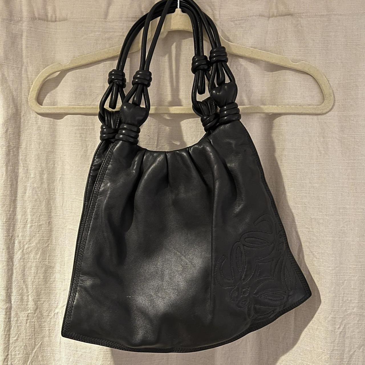 Loewe vintage black leather bag Very good... - Depop