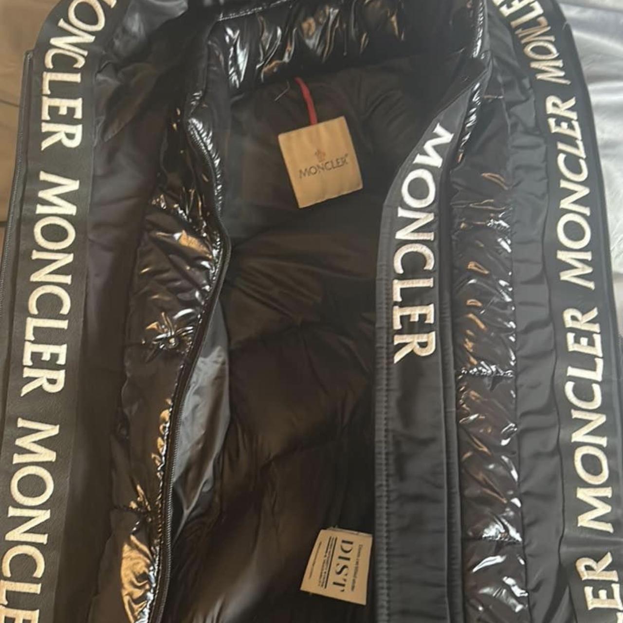 Black moncler coat size S selling as don't wear... - Depop