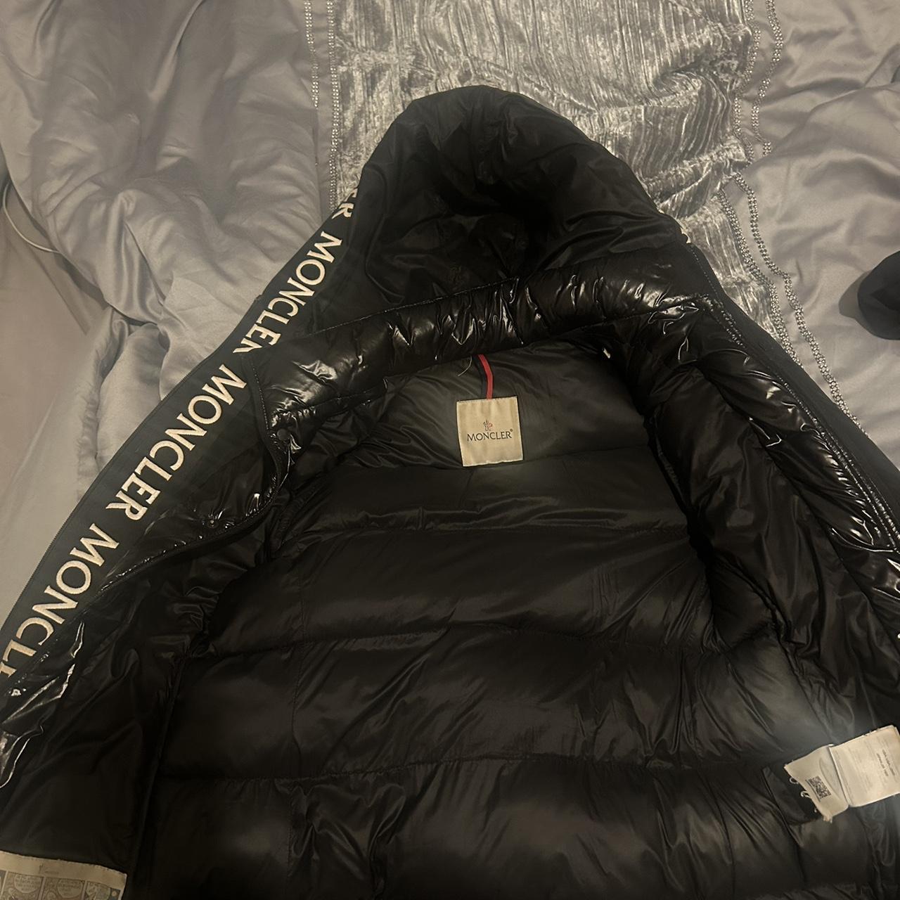 Black moncler coat size S selling as don't wear... - Depop