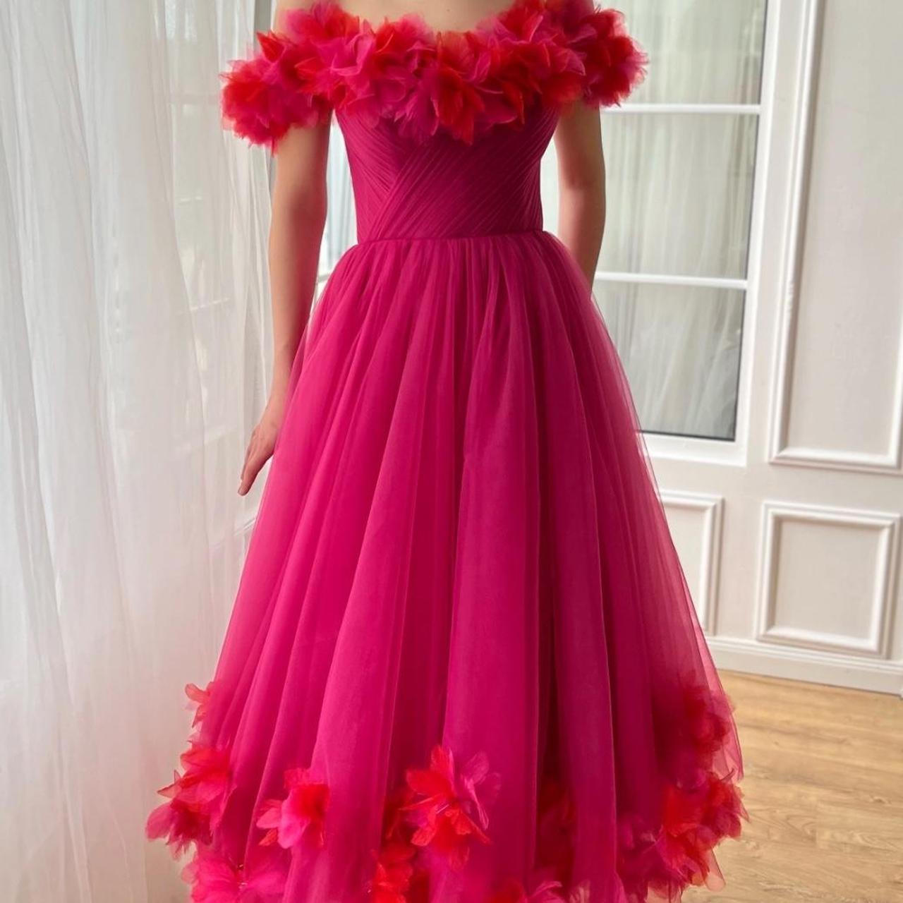 Genuine Teuta Matoshi Gown (Cerise Fleur Depop