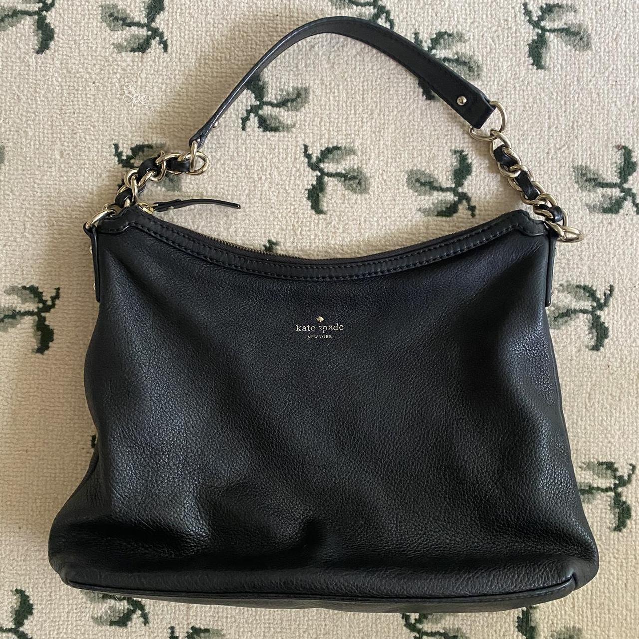 Kate Spade Leather Hobo Bag in Black