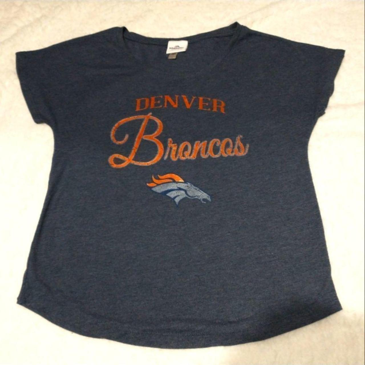 Denver Broncos NFL Majestic Women's Lace Accent T-shirt