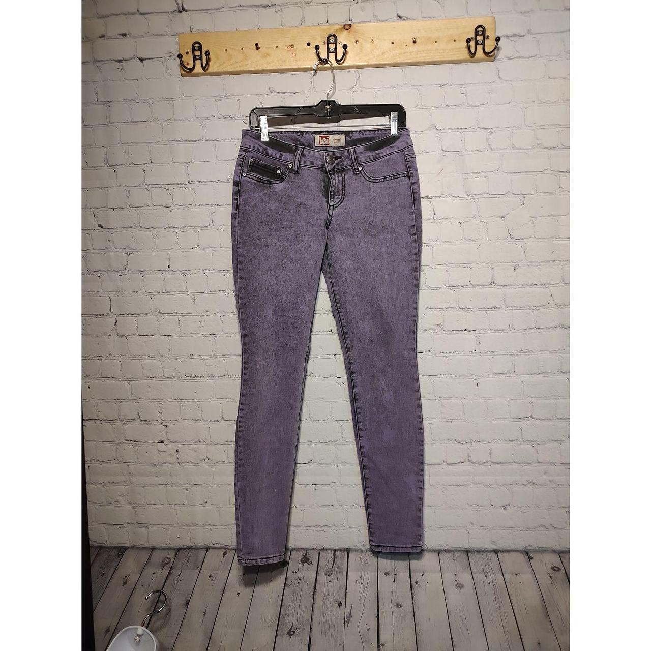 Brand:. Lei , Style:. Purple skinny stretch