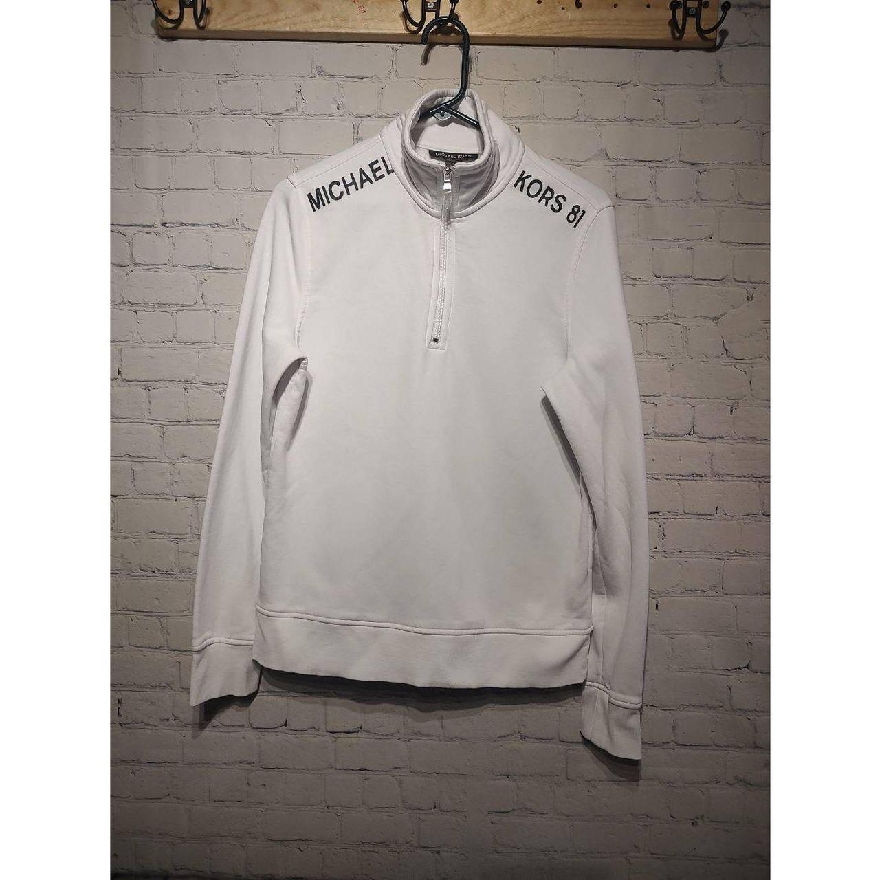 Michael kors white sweatshirt best sale