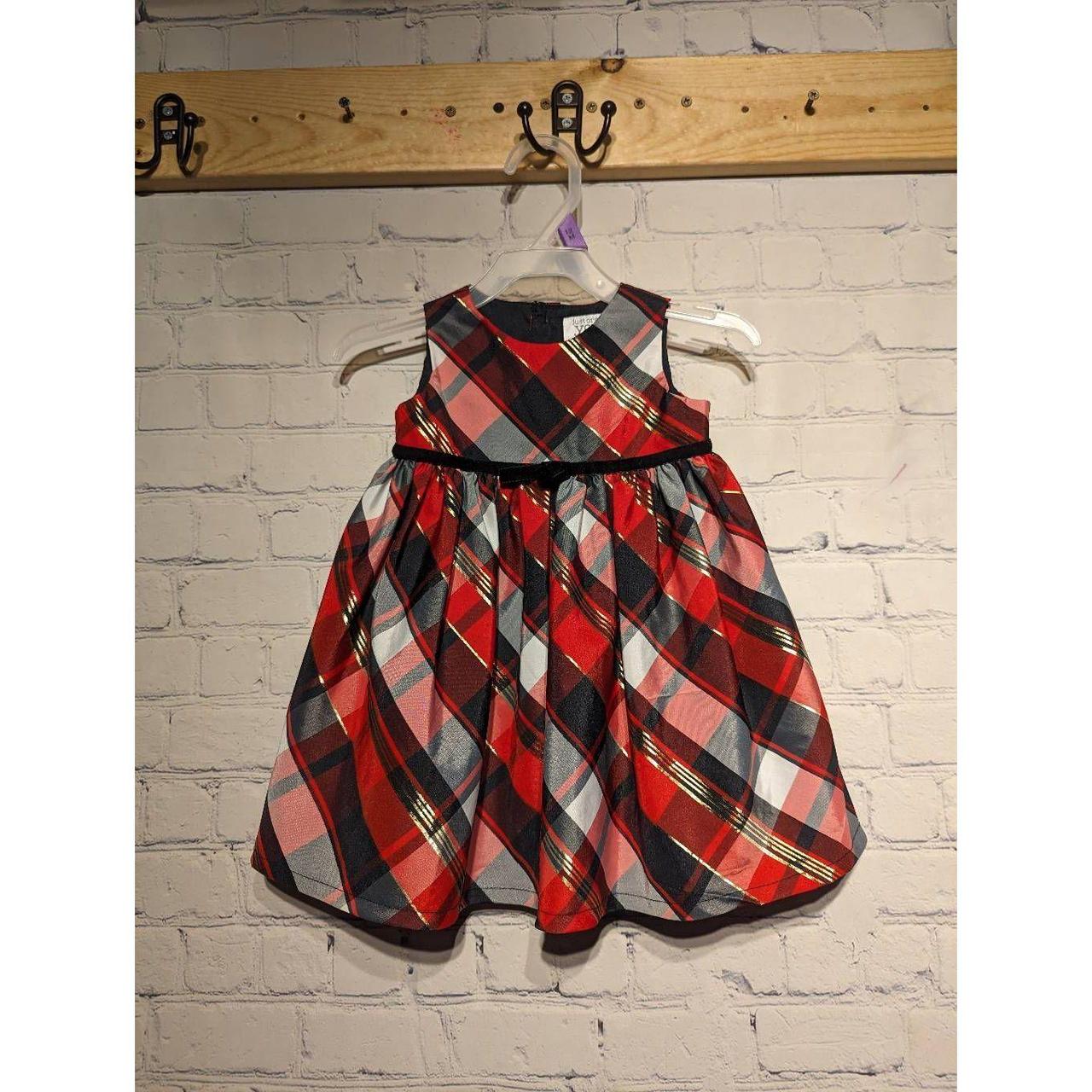 Carter's red and on sale black plaid dress