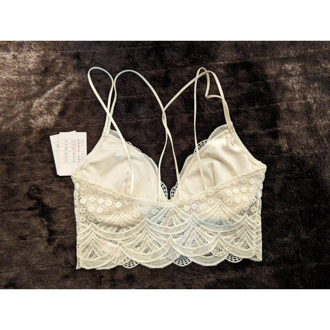 Auden new with tags cream lace bralette xs. - Depop