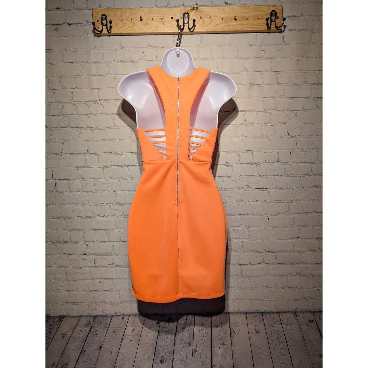 Charlotte russe orange dress outlet