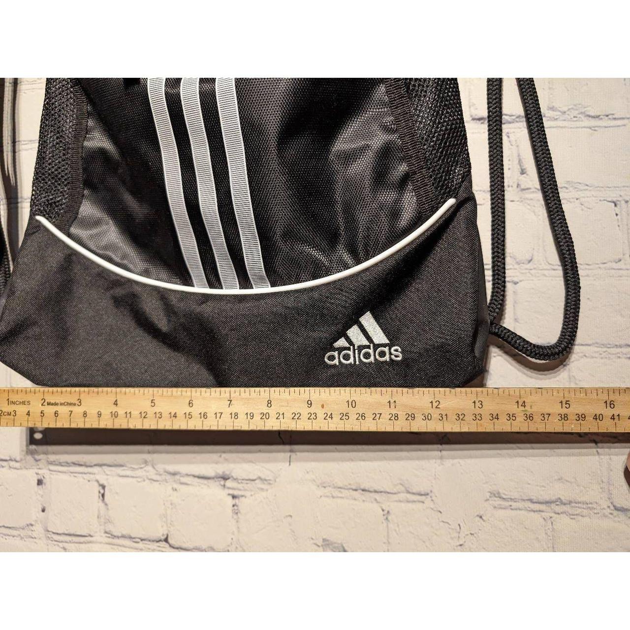 Adidas drawstring backpack size small to medium