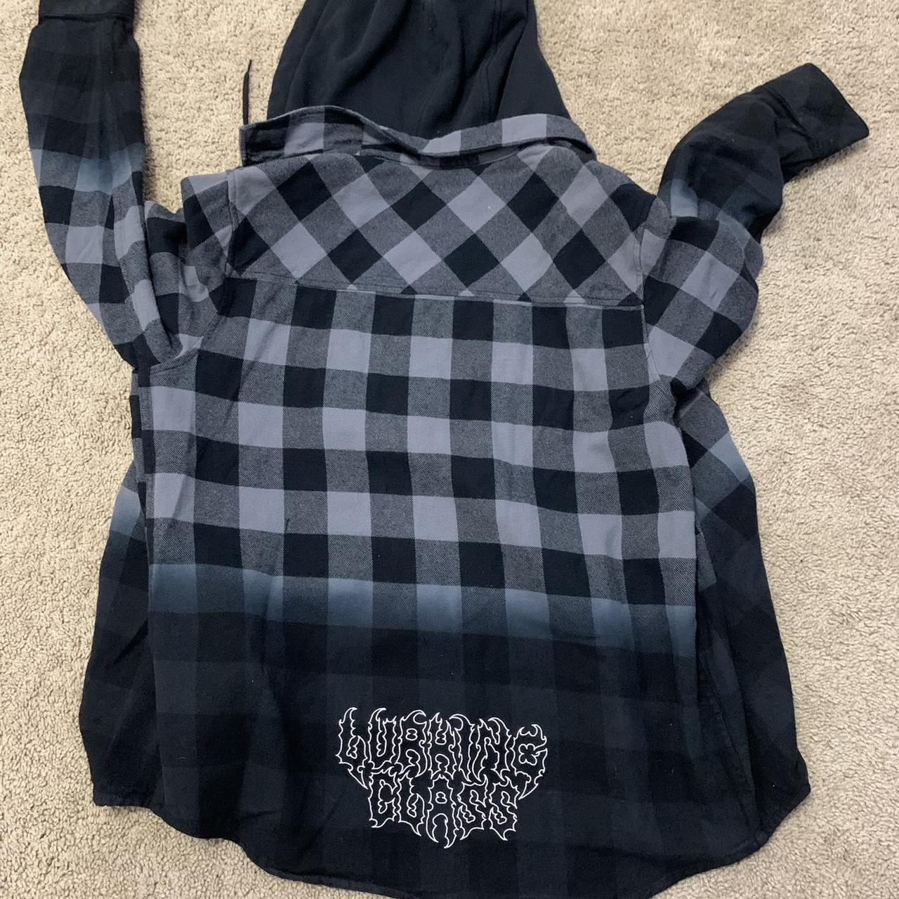 Lurking Class Hooded Flannel. Spiderweb elbows,... - Depop