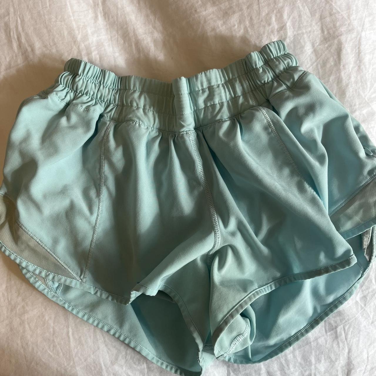 Lululemon hotty hots 2.5” blue size 4 Part of liner... - Depop