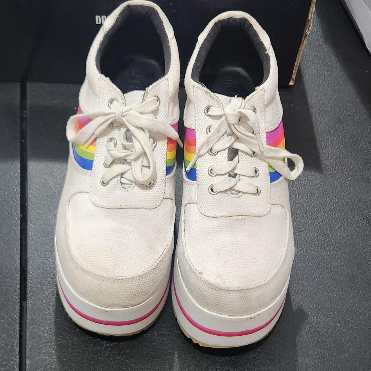 SUGAR fourre Rainbow Platform Sneakers