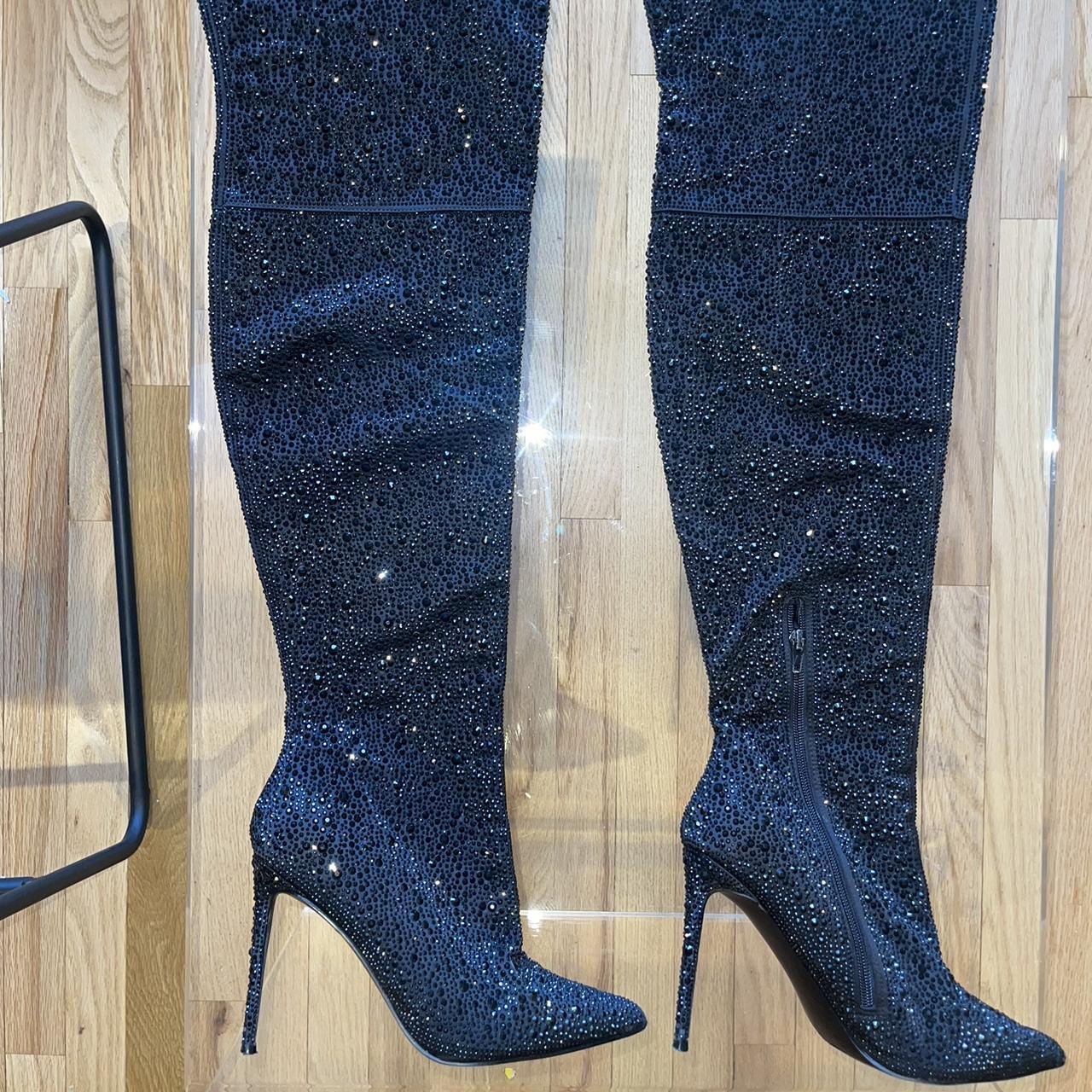 Steve madden hot sale crystal boots