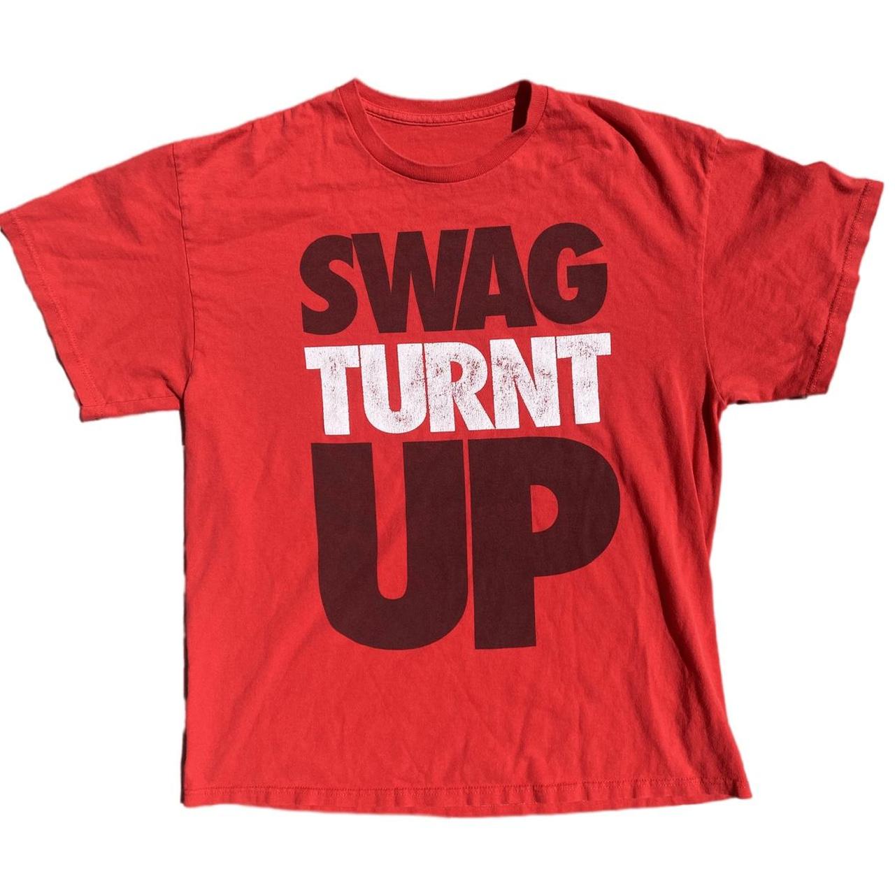 "Swag Turnt Up" Funny Ironic Tee Fits an adult M... Depop