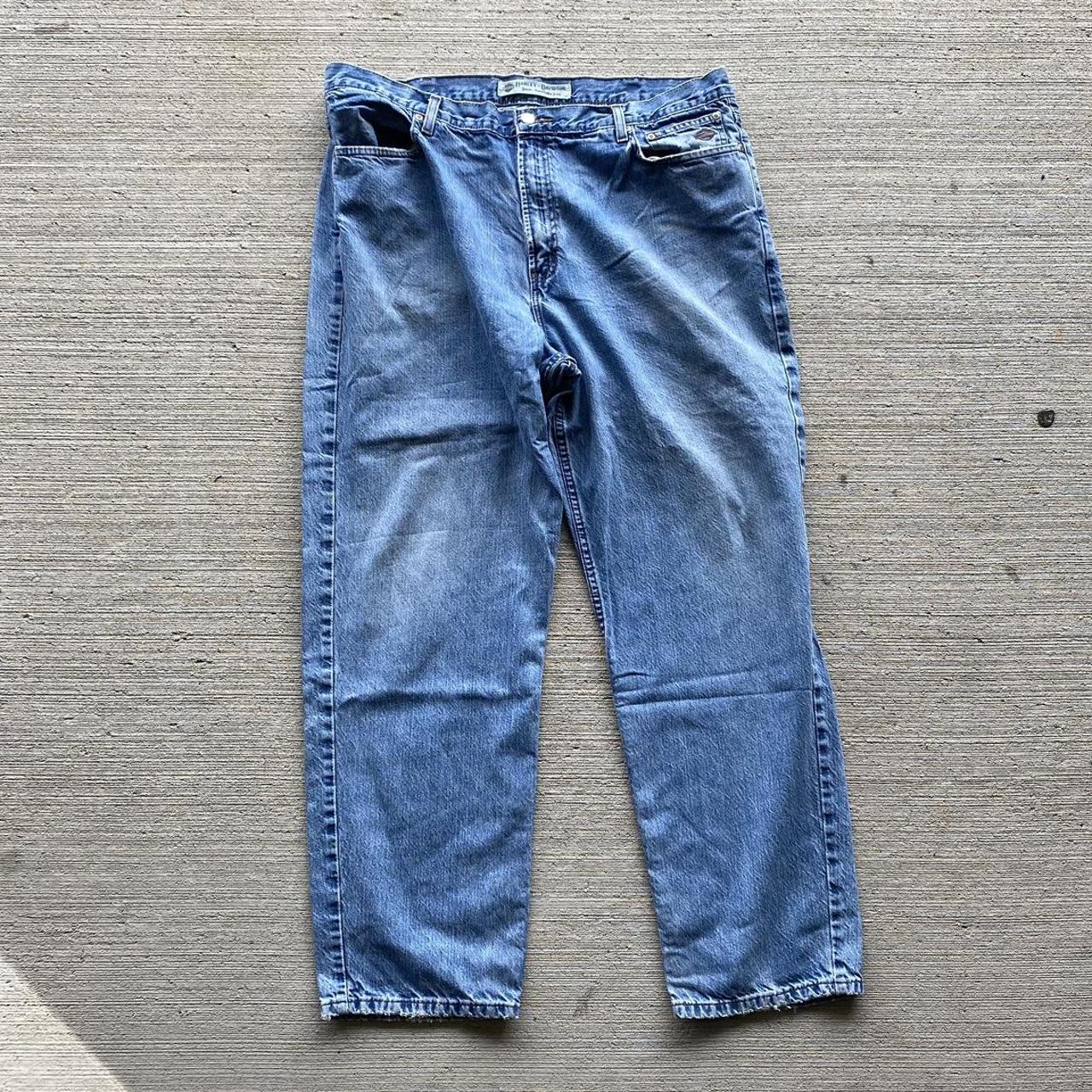 Vintage Harley Davidson Jeans Size 42 x 32 Good... - Depop