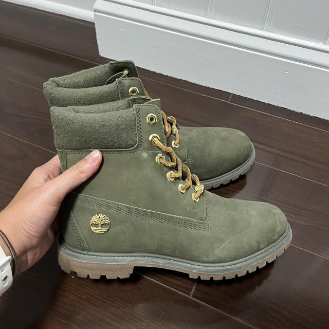 Timberland green cheap womens boots