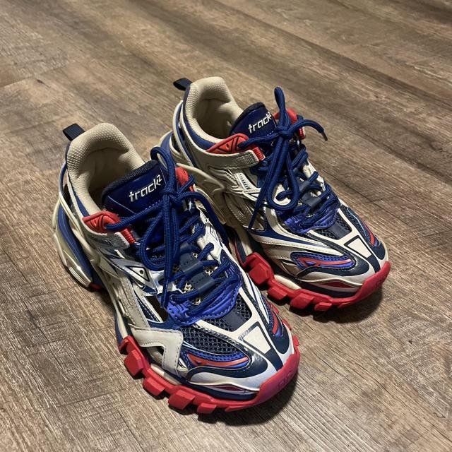 Balenciaga Track Runner Sneakers Red Size 37 = US - Depop