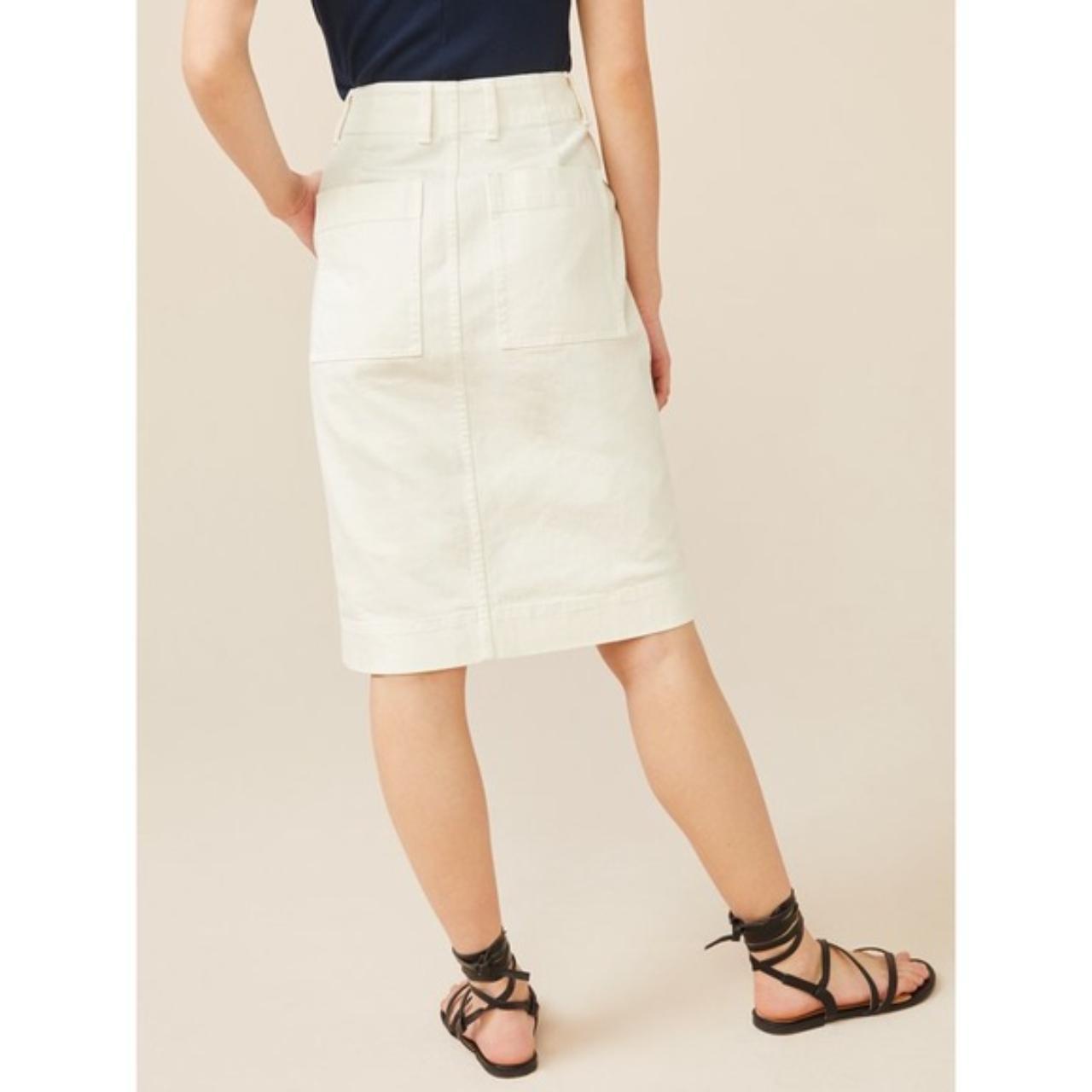 Free Assembly Women's White and Cream Skirt (2)