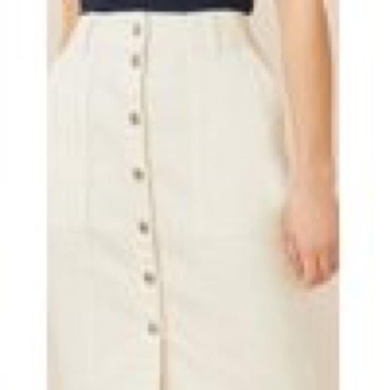Free Assembly Women's White and Cream Skirt (4)