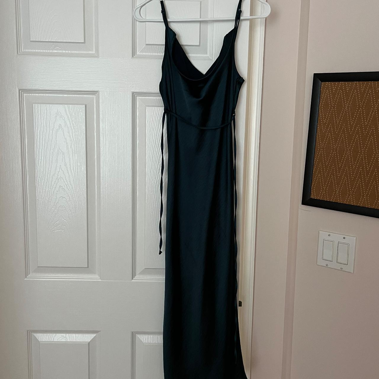 Dark green slip dress #slipdress #elegantdress... - Depop