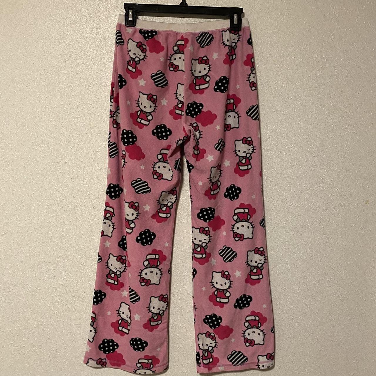 pink hello kitty pajama pants. size small. text me... - Depop