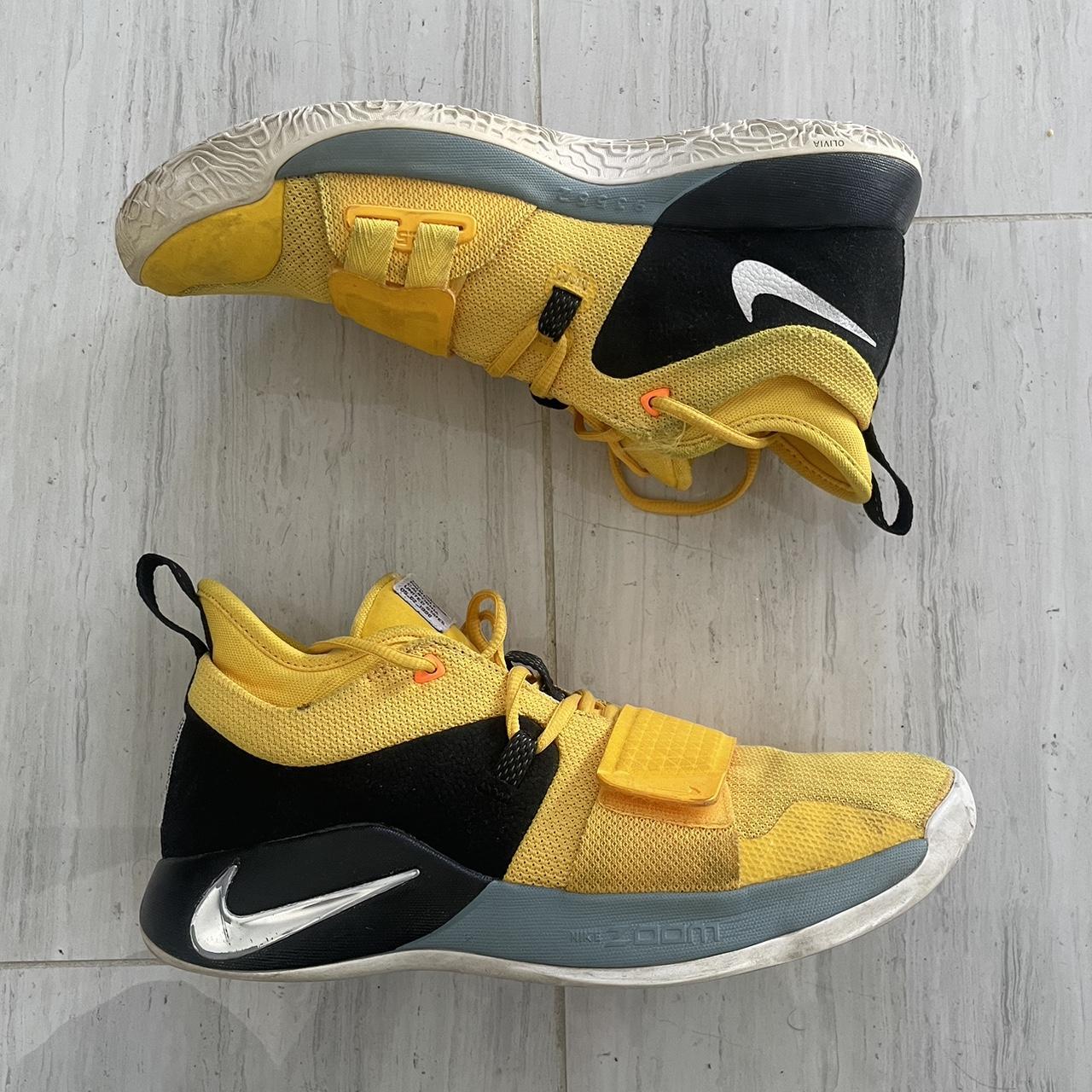 Nike PG 2.5 Yellow Black Basketball Shoes Size 10