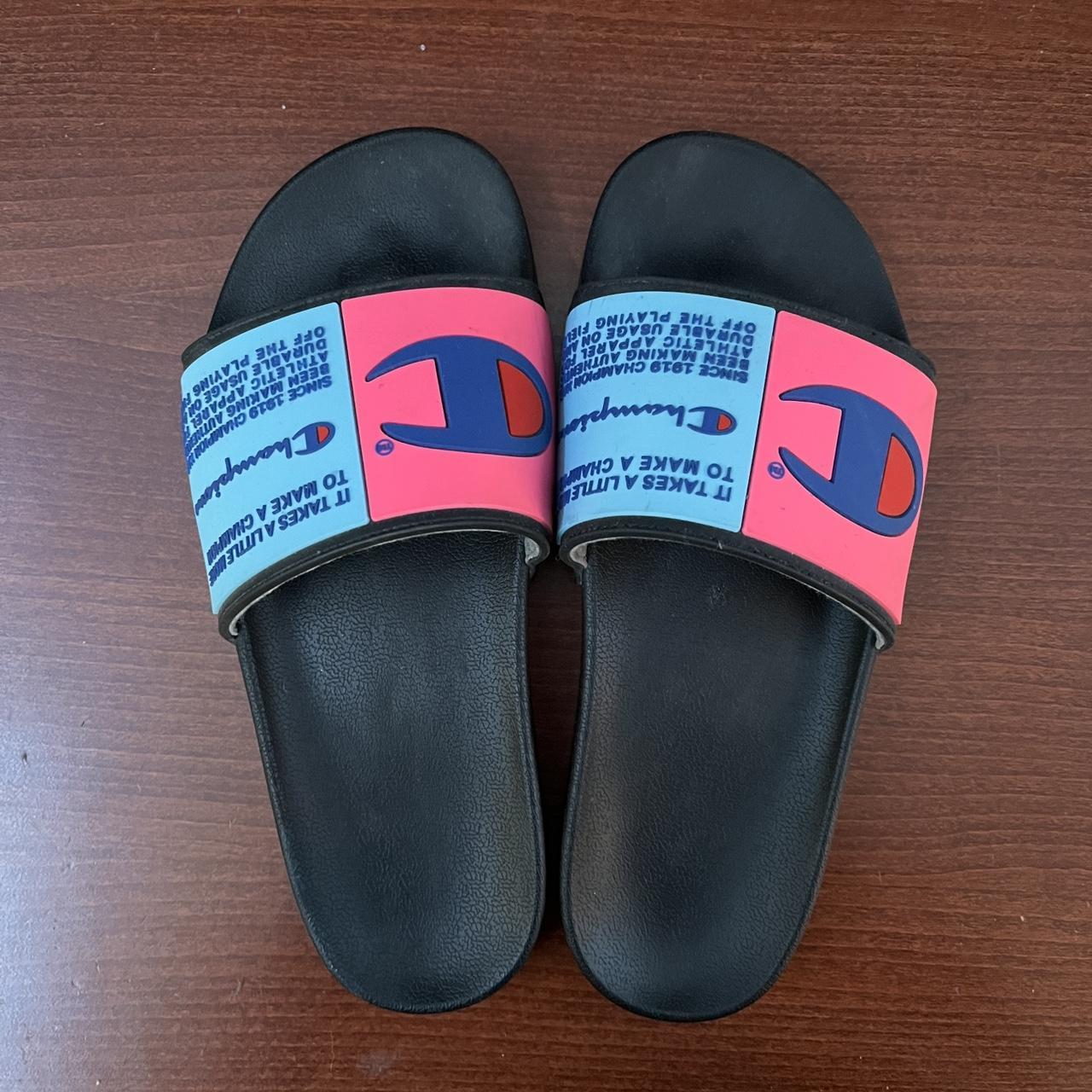 Pink and 2025 blue champion slides