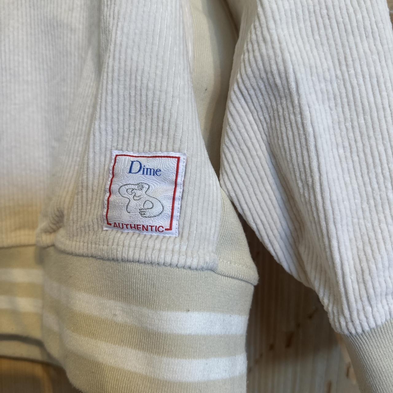 Dime Team Corduroy Crew Neck Sweat Cream size large | Depop