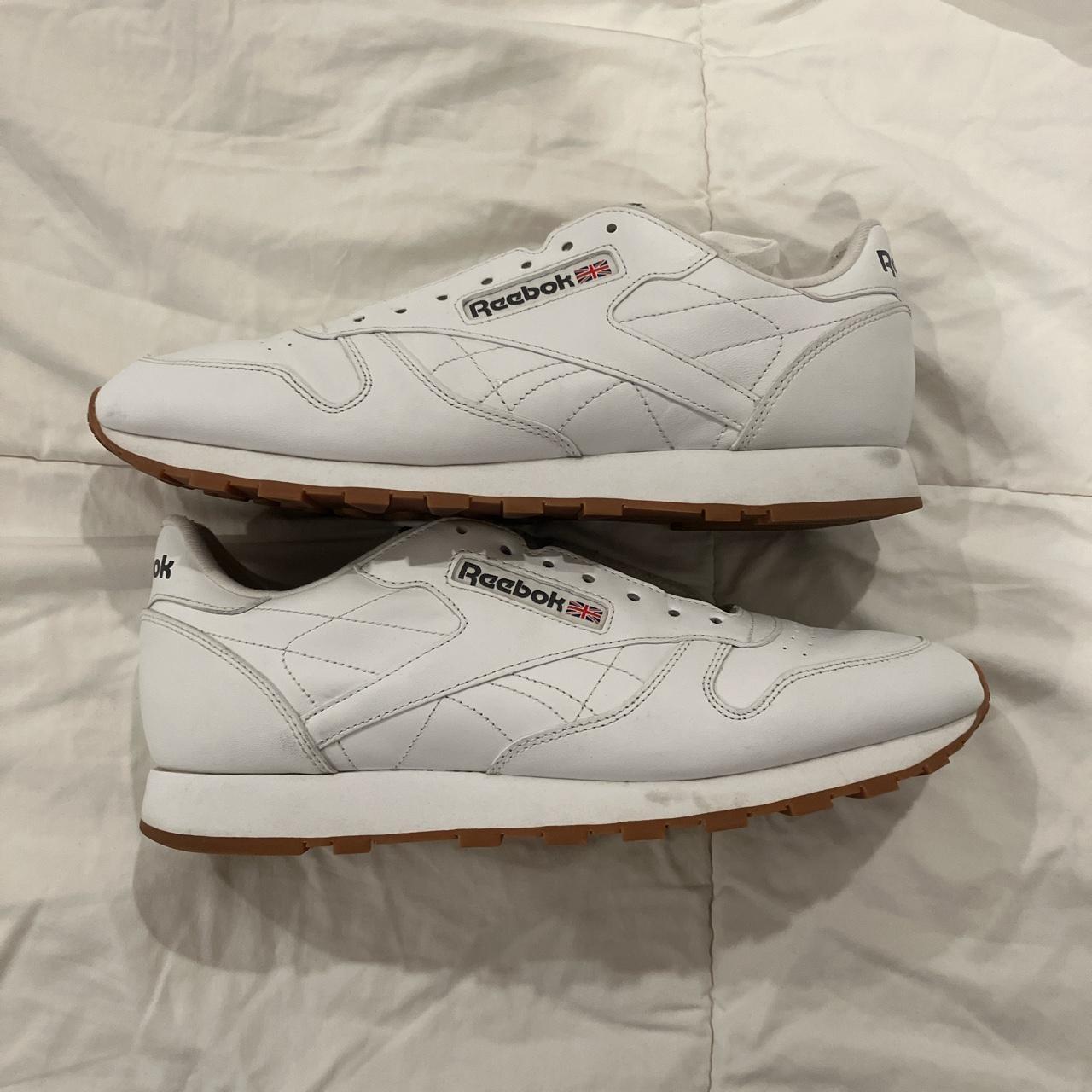 Reebok classic leathers Brand new, box is thrashed... - Depop